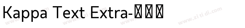 Kappa Text Extra字体转换